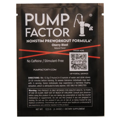 Nonstim Preworkout Cherry Blast  sample pouch (front).